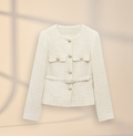 Women’s Tweed Blazer Coat with Belt