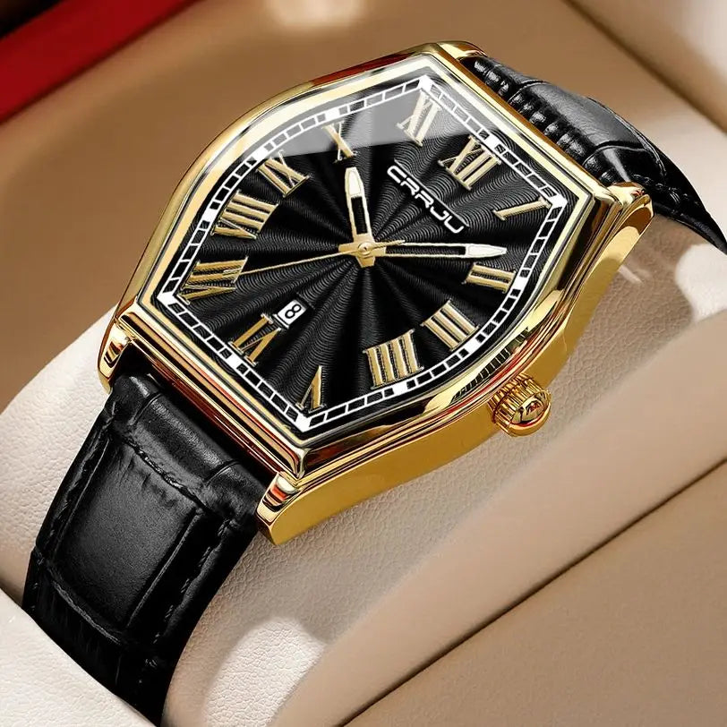 Men’s Rectangular Quartz Watch
