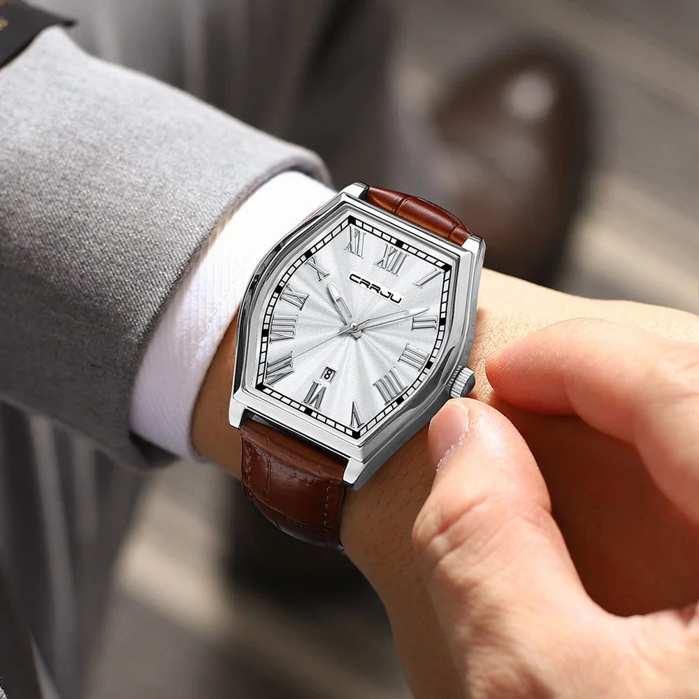 Men’s Rectangular Quartz Watch