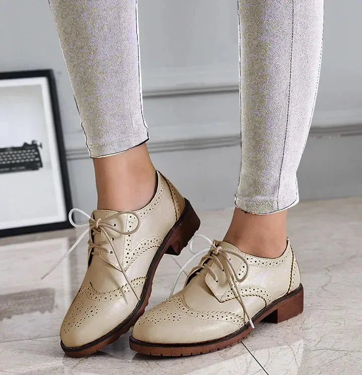 Women’s Brown Oxford Brogue Shoes