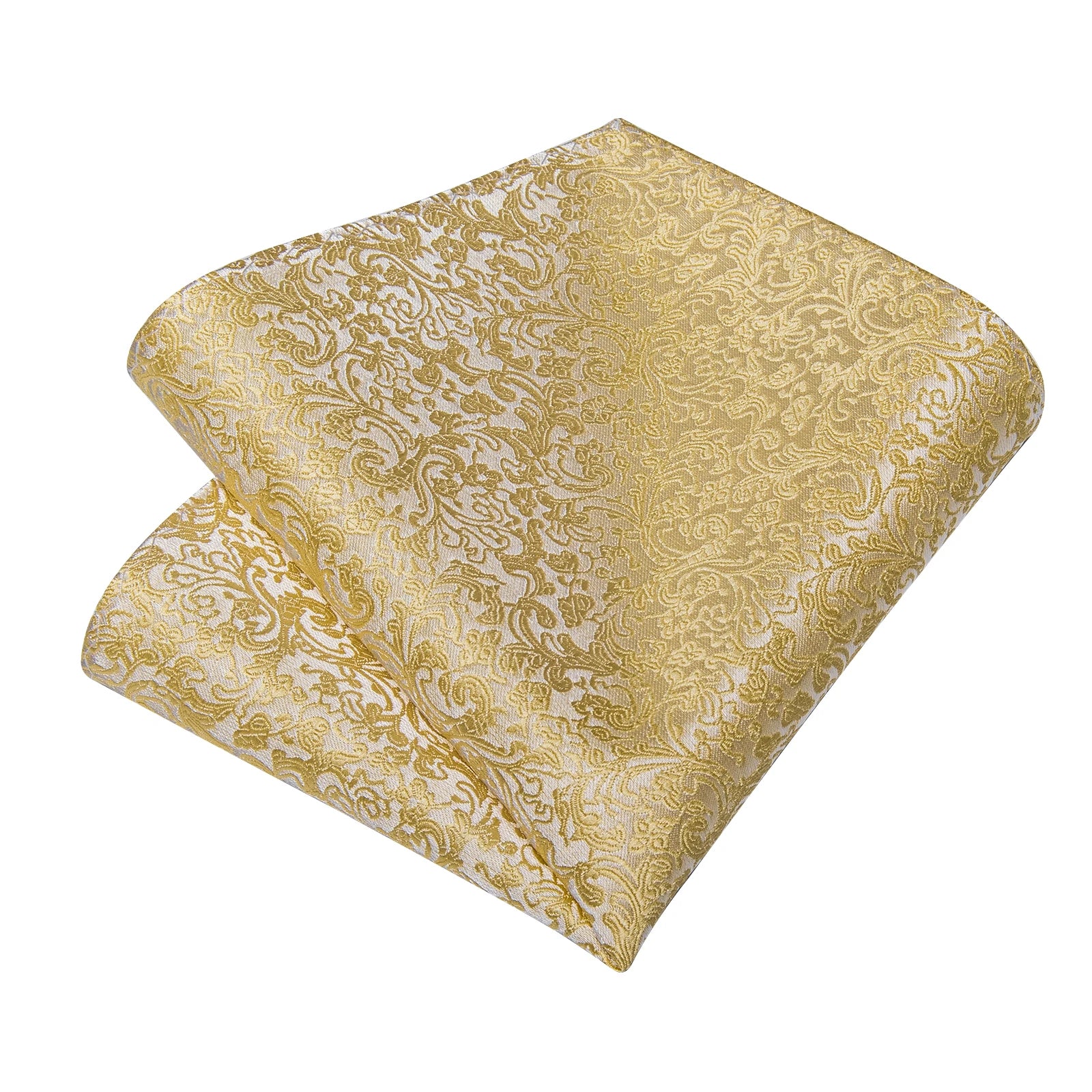 Luxury Gold Floral Silk Tie Set