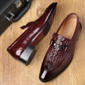 Men’s Crocodile Grain Slip-On Loafers